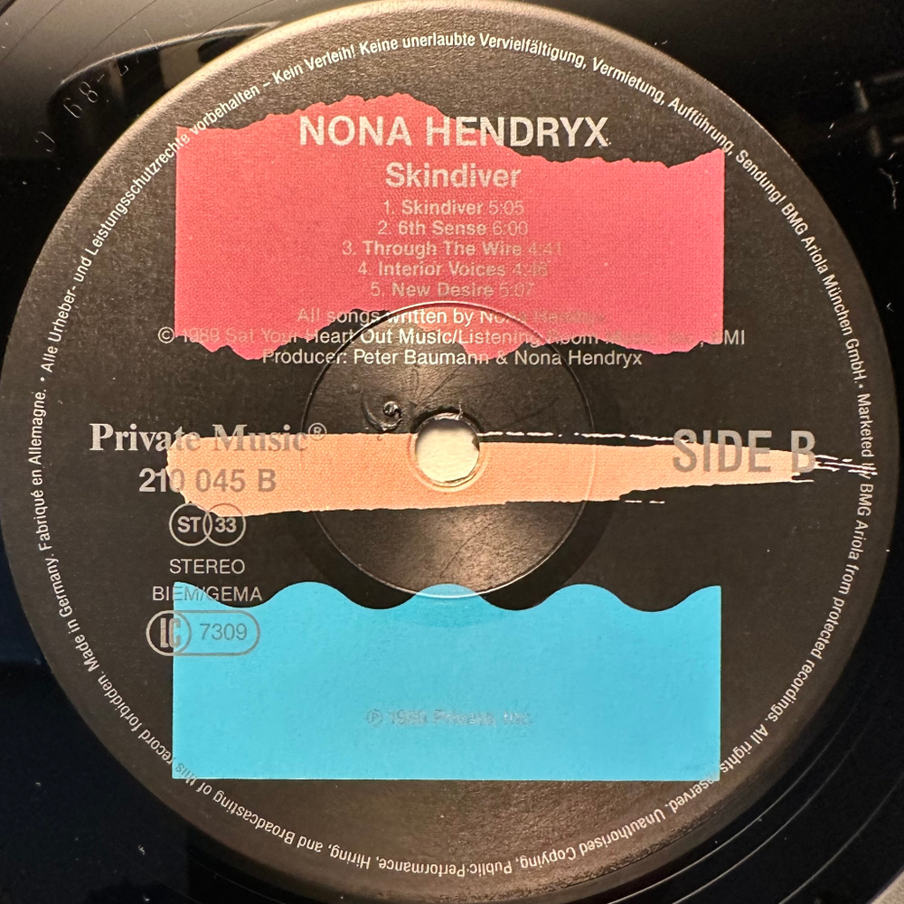 Nona Hendryx - Skindiver (Европа 1989г.)