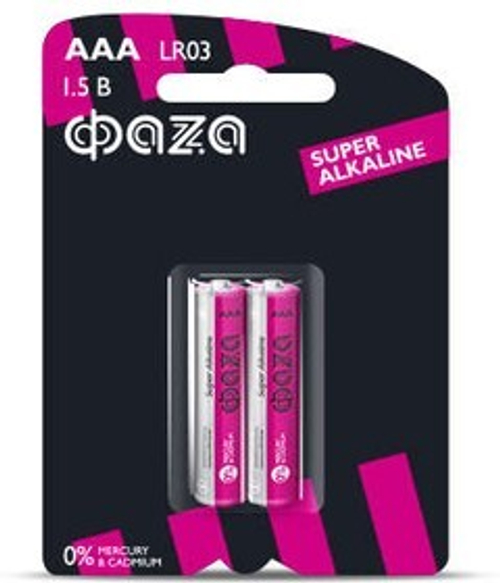 Элемент питания алкалиновый AAA LR03 1.5В (уп. 2шт)