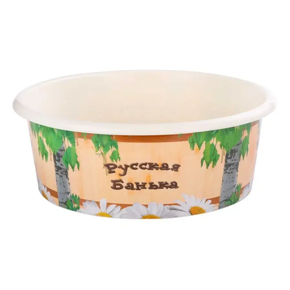 Таз Русская банька 20л. (комплект 10 шт)