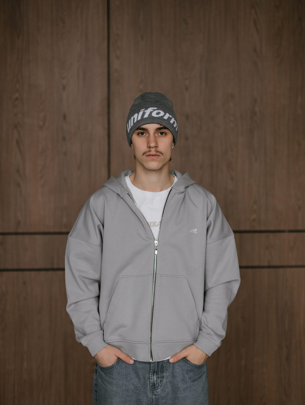 Худи UNIFORM Heavy Zip unf., Серый