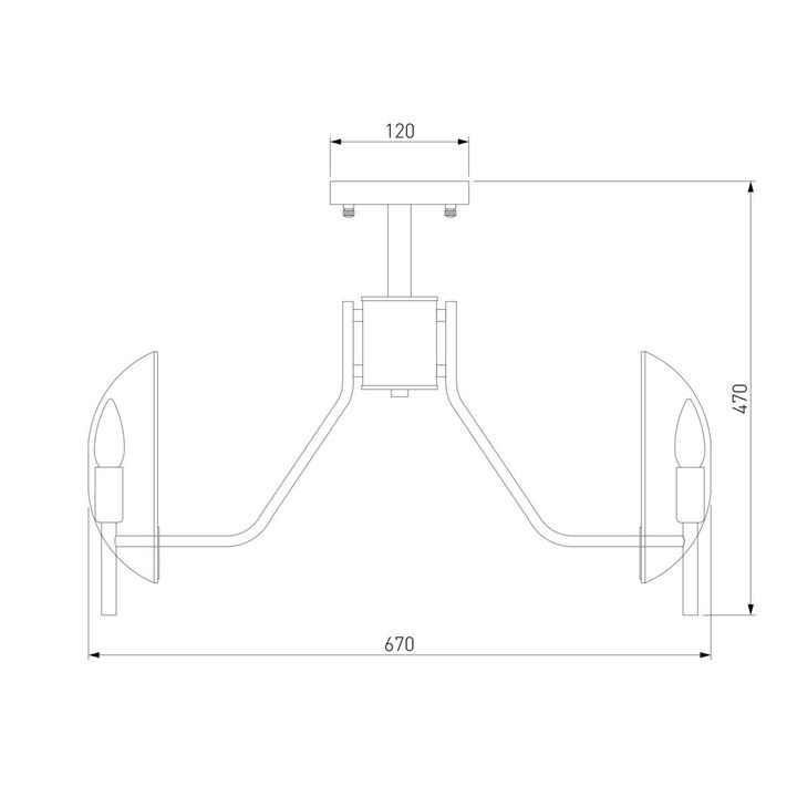 Потолочная люстра Eurosvet Rocco 60135/6 латунь