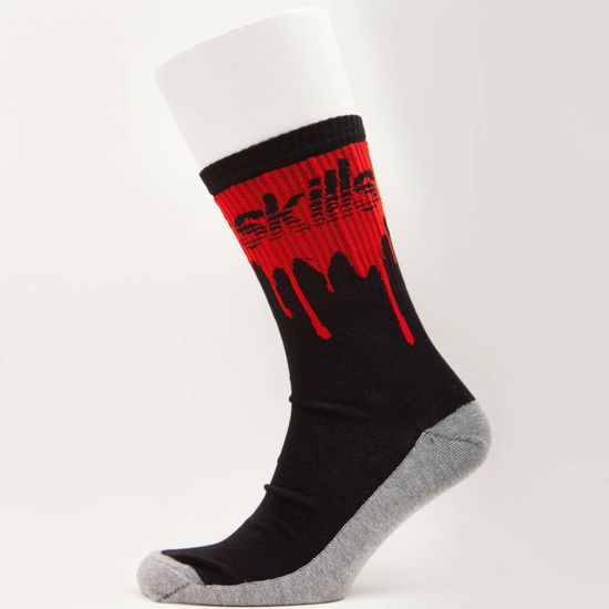 Носки SKILLS Кровь (Черный (Черный-Красный)