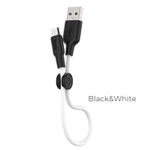 Кабель HOCO X21 Plus USB-microUSB 2.4A 0.25м Silicone White