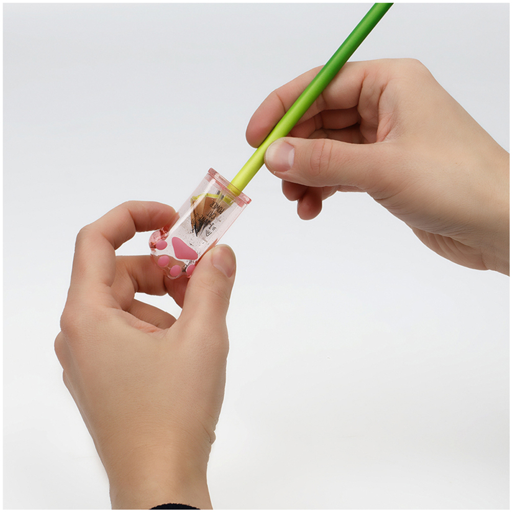 Точилка пластиковая MESHU "Say Meow" 1 отверстие, контейнер