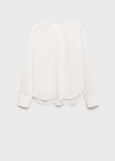 Блузка в полоску с платком