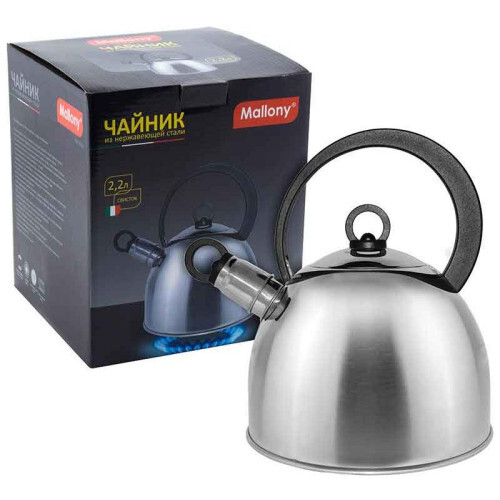 Чайник металлический со свистком Mallony DJA-3026