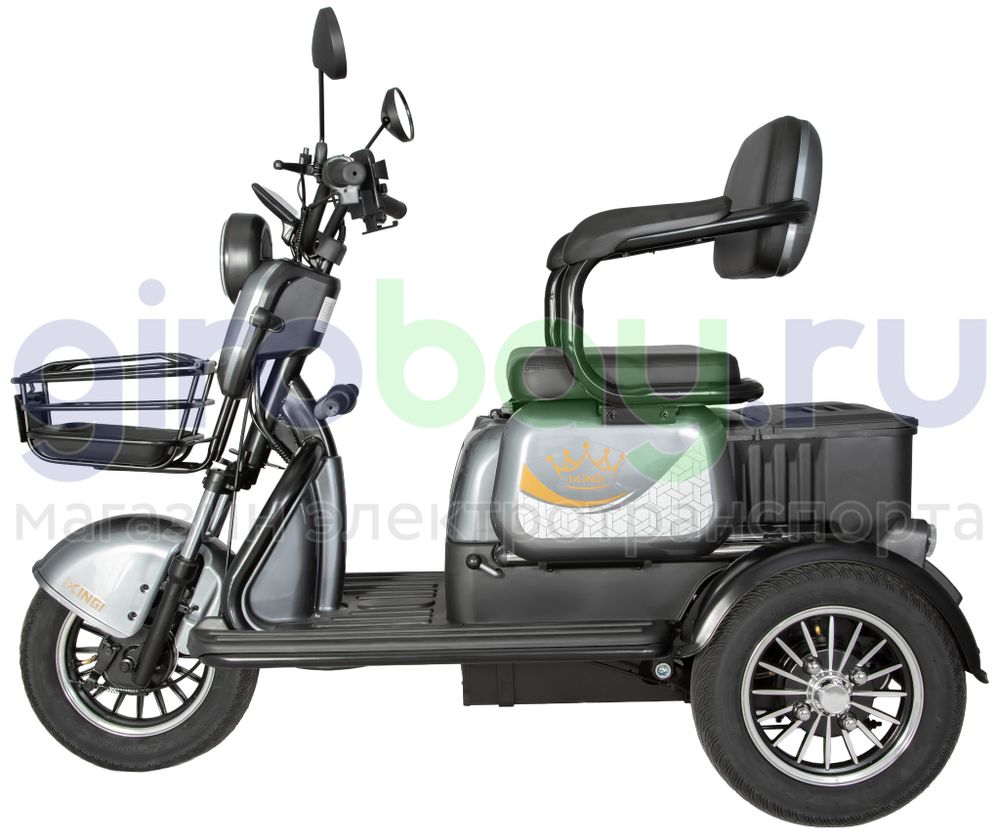 Электроскутер IKINGI SIBTRIKE 1000W (60V/25Ah) - Серый фото №7