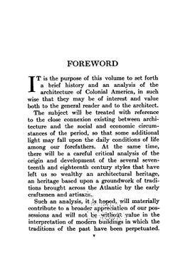 The architecture of colonial America | Harold Donaldson Eberlein