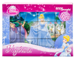 Кубики 12шт. Disney "Золушка" (Степ пазл)