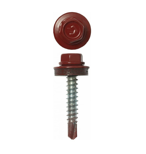 Саморез 5,5x25 мм кровельный рубиново-красный