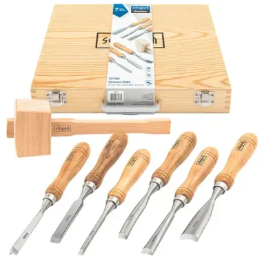 Стамески фигурные, набор 7пр. Scheppach Sch-25700