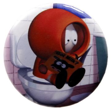 Значок Кенни за чтением книги 36 мм (272)