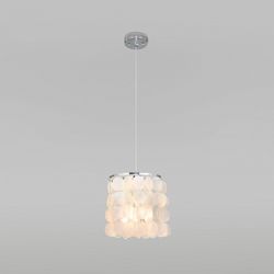 Подвесной светильник Eurosvet Sandra 60185/1 хром/перламутр