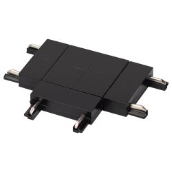 Коннектор ЭРА TRM-S5-CT BK Т-образный для тонкого магнитного шинопровода черный | Трековые светильники