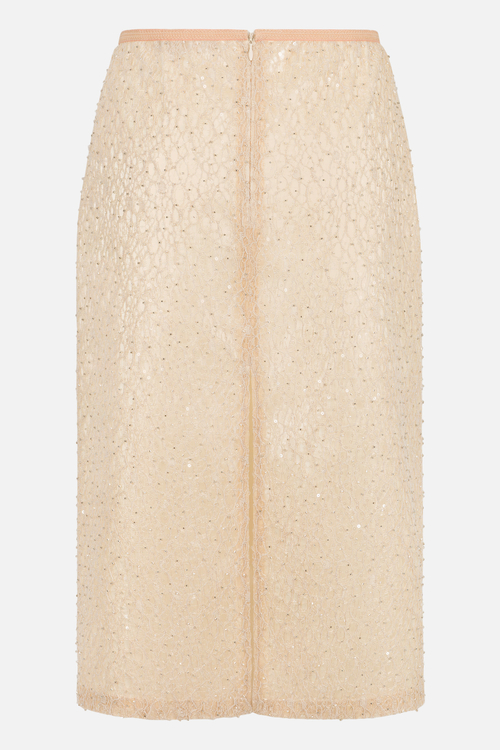 Юбка миди с вышивкой