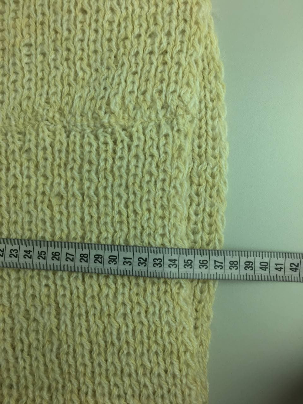 Шарф-снуд вязаный бежевый