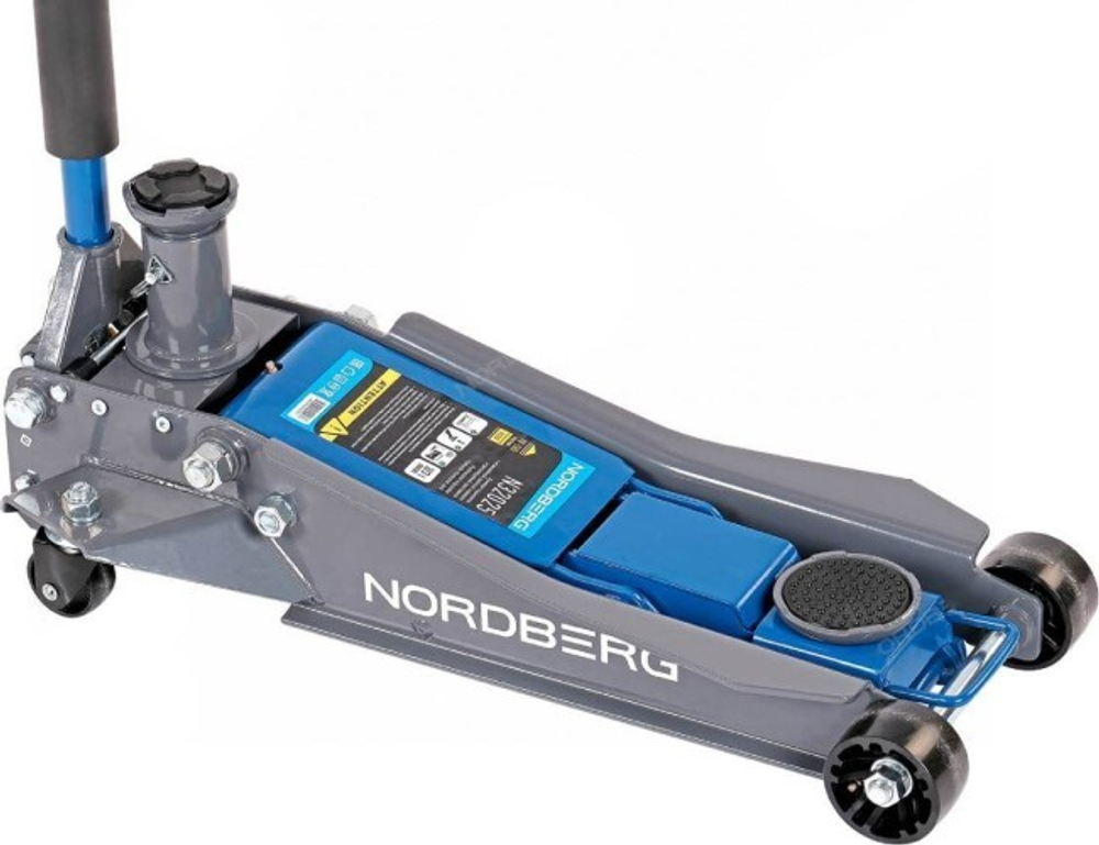 Домкрат подкатной NORDBERG N32025 2/3 т с изменяемой высотой подхвата и регулируемой