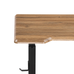 Компьютерный стол Woodville Маркос с механизмом подъема 120х75х75 дуб вотан, черный, ножки черные