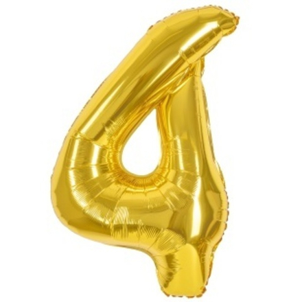 К Цифра 4 Золото 40''/102 см.