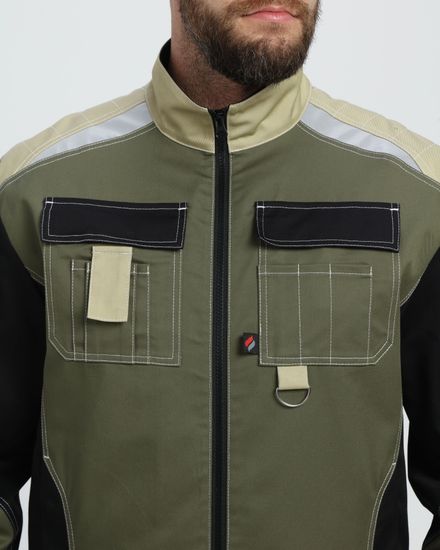 Костюм "Вектрон-2 МВО" полукомбинезон (хаки/черный/бежевый)