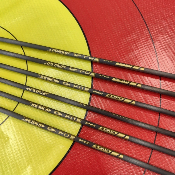 Стрелы MUSEN Archery Fox из чистого карбона sp600 4,2 мм 30 дюймов (6 шт.)