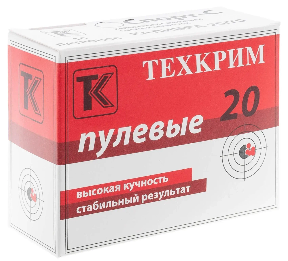 Патрон 20/70 Техкрим Спорт-С, коробка 10 шт.