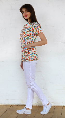 Блуза медицинская Альфа принт №2697