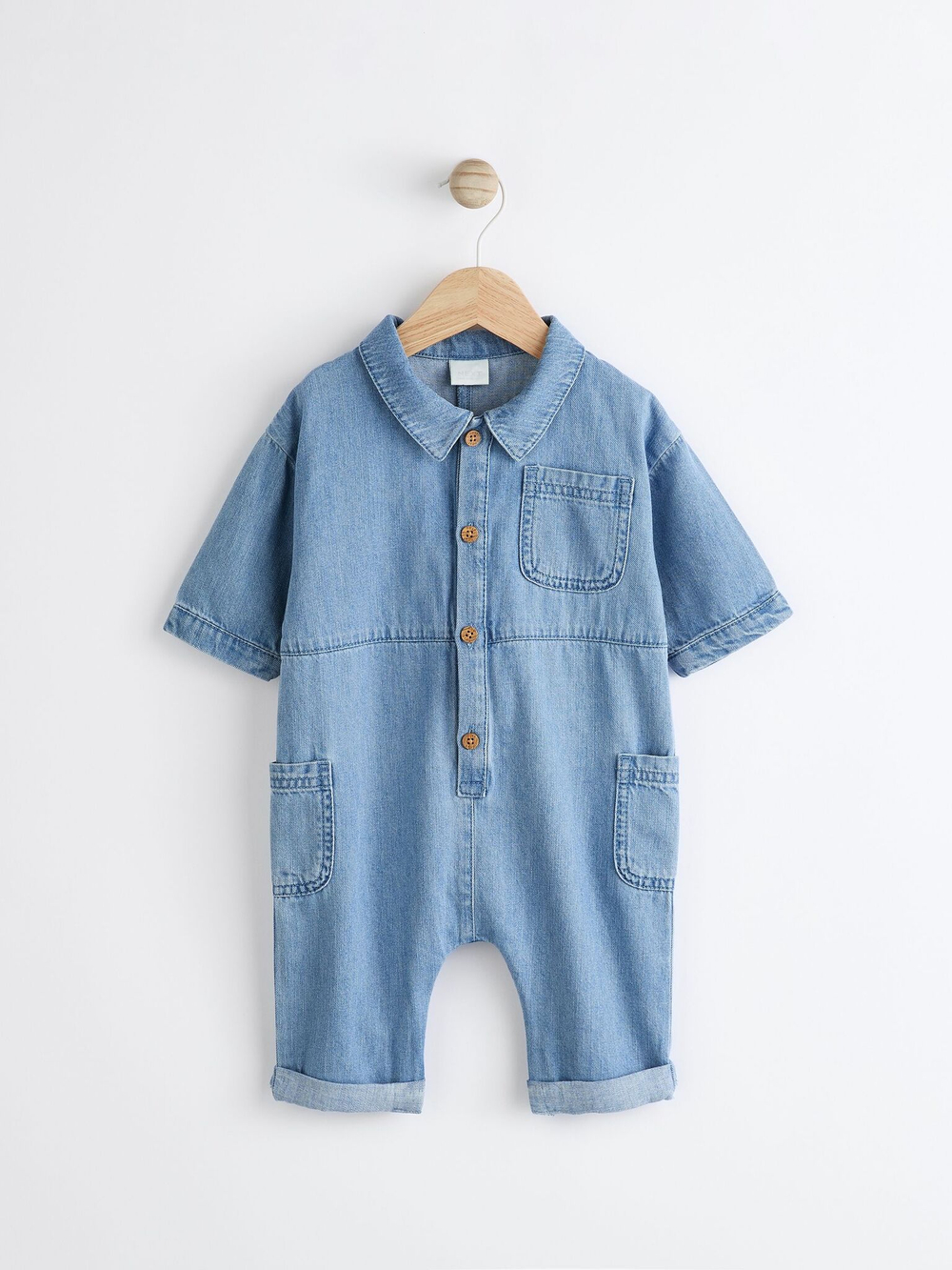 Комбинезон джинсовый для малышей Next Q96-697, Голубой