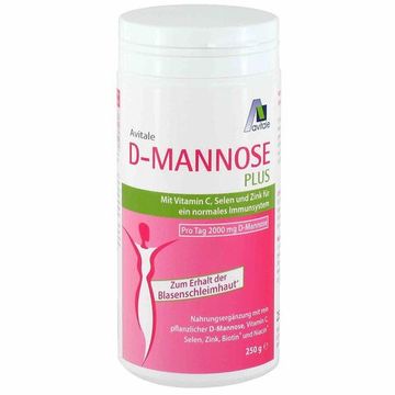 Avitale D-Mannose Plus 2000 мг порошок + ниацин для поддержания нормальных слизистых оболочек