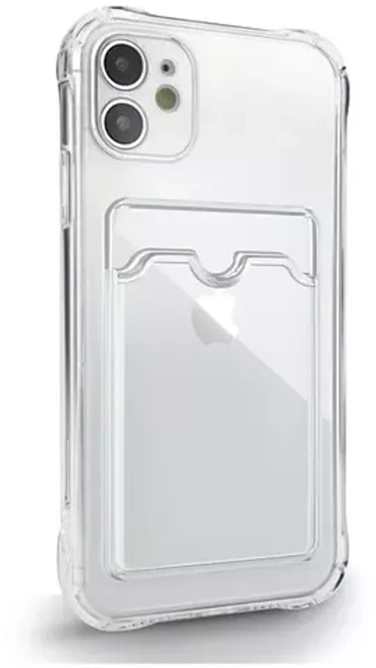 Силиконовый чехол с отделением для карты для iPhone 11 DF iCase-01