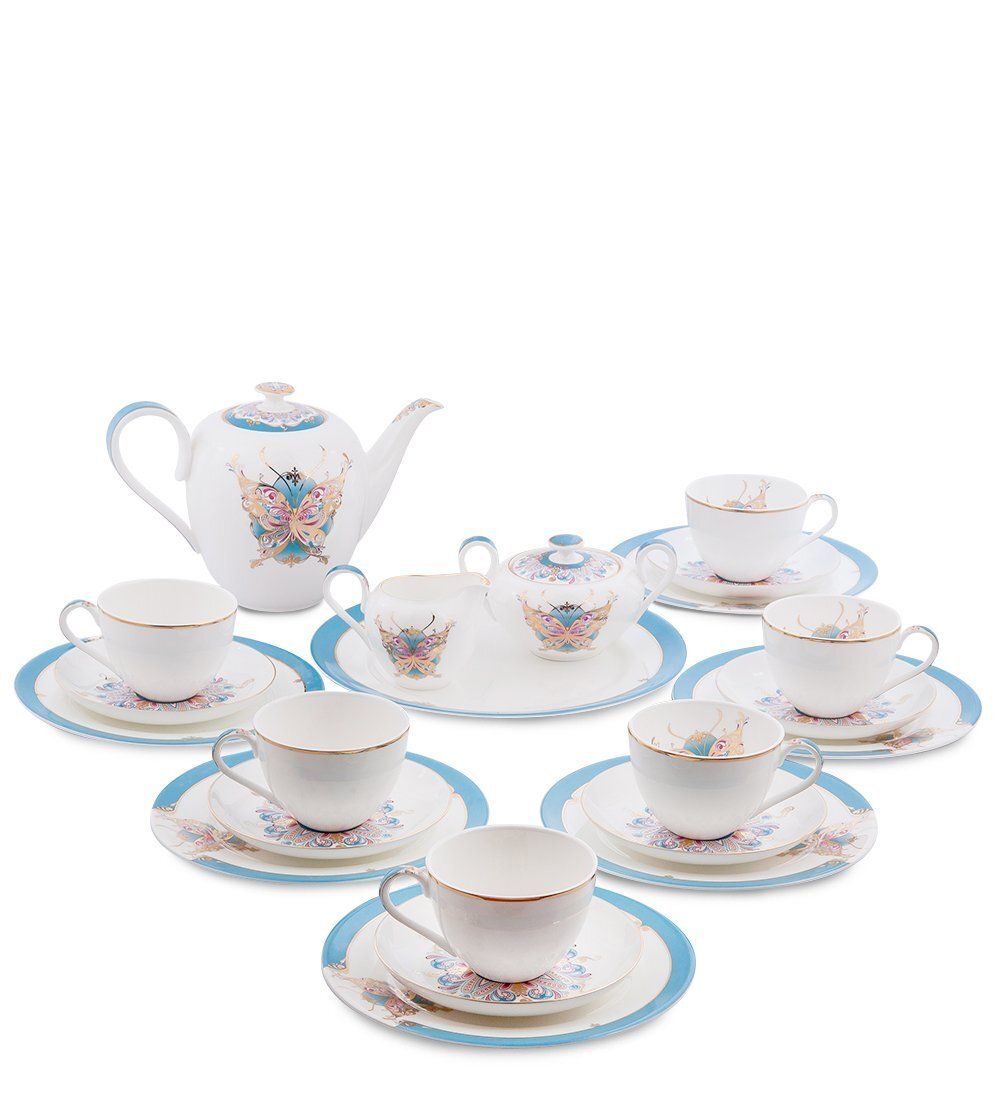 Pavone JK- 99 Чайный сервиз 22 пр. на 6 перс. «Песня Мотылька» (Canzone Falena  )