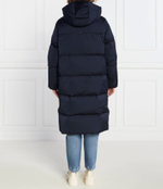 Пуховое пальто SATEEN HOODED MAXI Tommy Hilfiger - темно-синий(WW0WW40834)