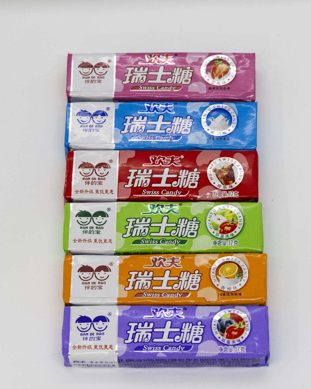 Жевательная конфета "Swiss Candy" в ассортименте, 17 г