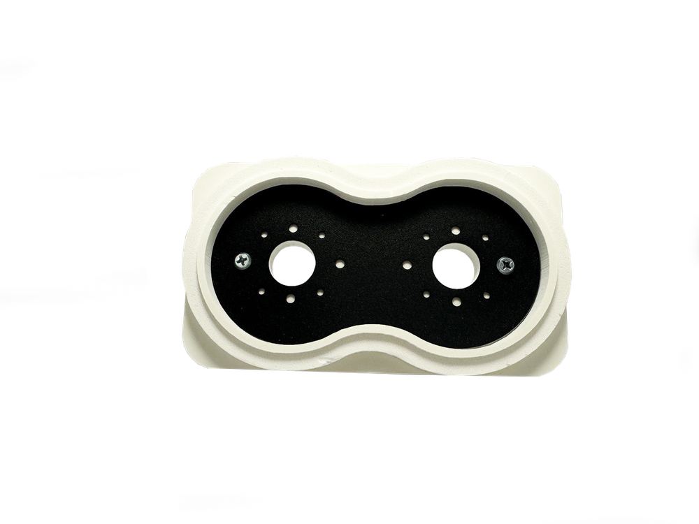 Платформа теневая чёрная круг DUO под светильник Art GU10 160х90х20мм