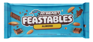 Шоколад Feastables Mr. Beast молочный с миндалем