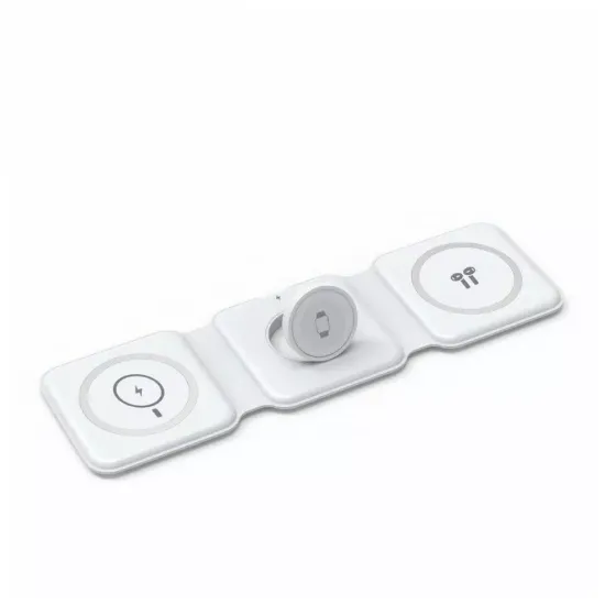 Беспроводное зарядное устройство WiWU Air 3in1 M6 Power Белый