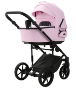 Детская коляска Adamex Zico Deluxe 3 в 1 Z-SA16 РОЗОВ. ЗЕФИР КОЖА