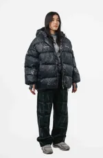 Пуховик Issaya Unity Puffer Black Rusty серо-черный