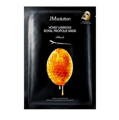 JMS МАСКА ТКАНЕВАЯ ДЛЯ ЛИЦА ВОССТАНАВЛИВАЮЩАЯ С ПРОПОЛИСОМ HONEY LUMINOUS ROYAL PROPOLIS MASK, 30 ML