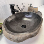Раковина из речного камня RS-63326 (52*43*15) 0122
