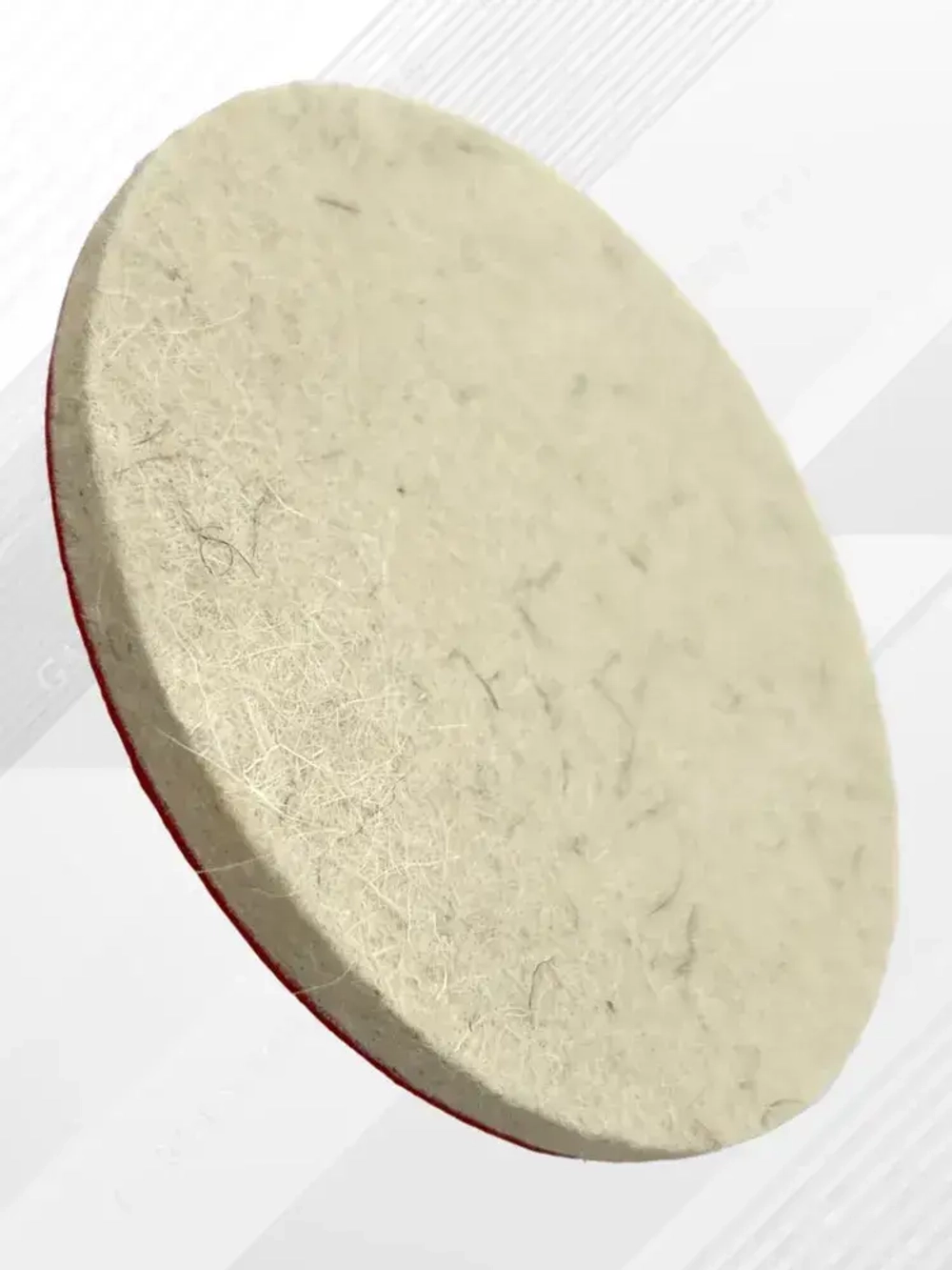 Войлочный круг для полировки под липучку 6х125 мм