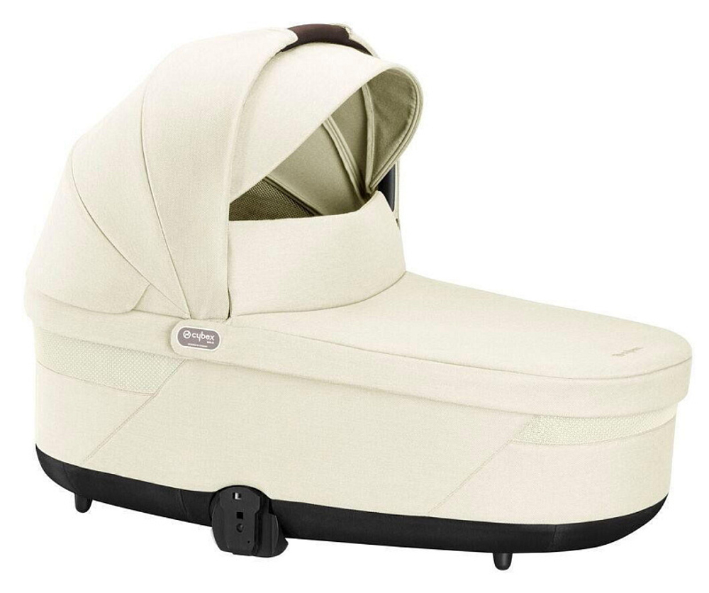 Коляска Cybex Balios S Lux TPE complete Aton S2 Lava Grey 3 в 1 Seashell Beige с дождевиками