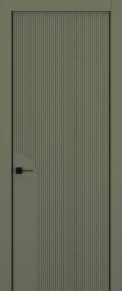 Дверь 2 VERTICAL Матовый Оливковый