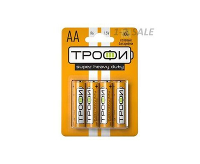 Элемент питания ТРОФИ SUPER HEAVY DUTY R6/316 BL4 - блистер 4шт.