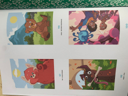 Раскраска по номерам Coloriages mystres Disney - официальное польское издание. Цвета природы.