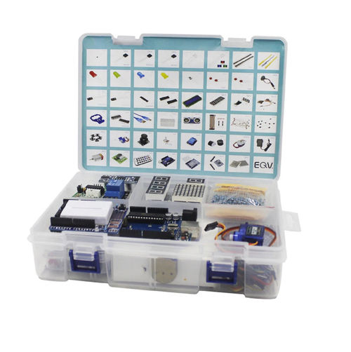 Набор для моделирования Arduino (на базе контроллера Arduino UNO R3 в пластиковом боксе