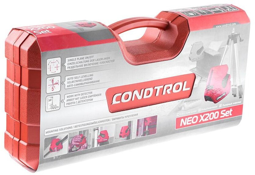 Уровень лазерный CONDTROL Neo X200 Set штатив в кейсе(1-2-123)