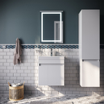 Тумба с умывальником подвесная с дверцами IDDIS Zodiac, белая, 50 см, ZOD5CD0i95K