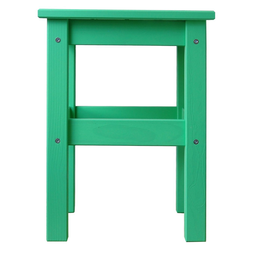 Табурет деревянный Одвар 33х33 см из массива сосны, зеленый