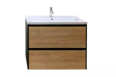 Тумба подвесная VELVEX Klaufs 90.2Y.NEW шатанэ черный с раковиной Velvex Mario 90